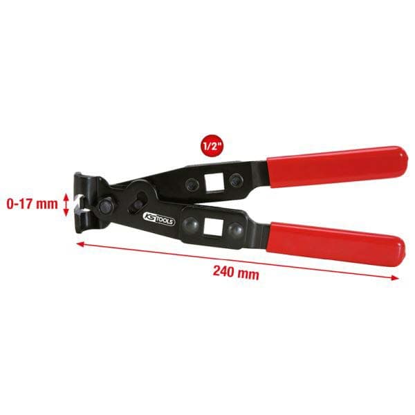 KS TOOLS Pince, Collier de tuyau 115.1053