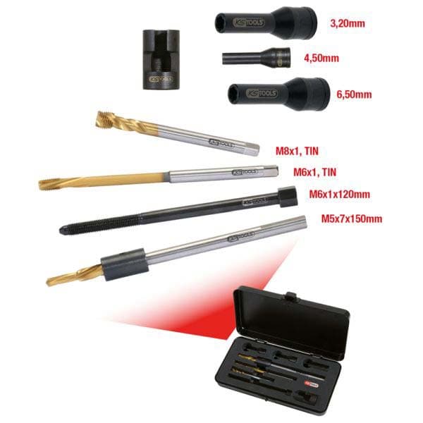KS TOOLS Kit d'outils de démontage, bougie de préchauffage 152.1020
