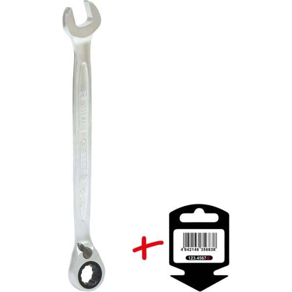 KS TOOLS Clé à fourche et polygonale à cliquet 503.4610-E