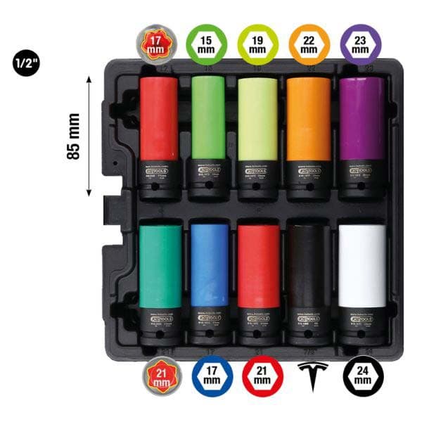 KS TOOLS Coffret de douilles à choc 515.0890