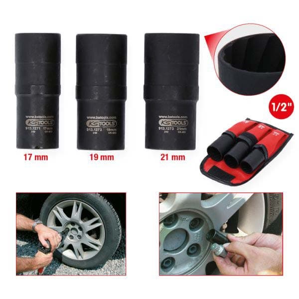 KS TOOLS Coffret de douilles à choc 913.1270