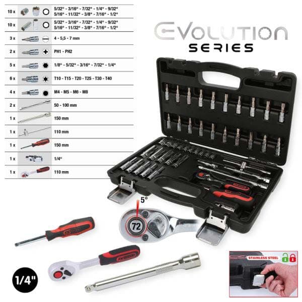 KS TOOLS Kit de clés à douille 918.0847