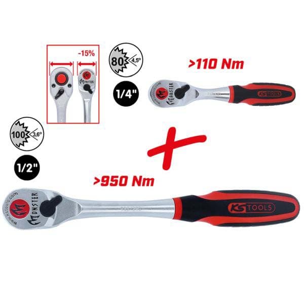 KS TOOLS Kit de cliquets 935.0002