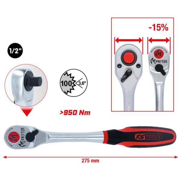 KS TOOLS Cliquet 935.1290
