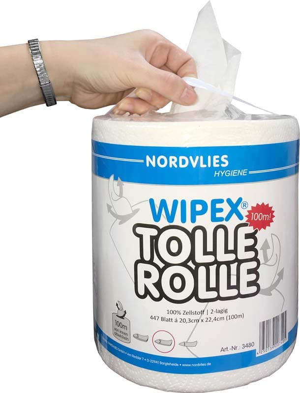 NORDVLIES Rouleau de papier blanc
