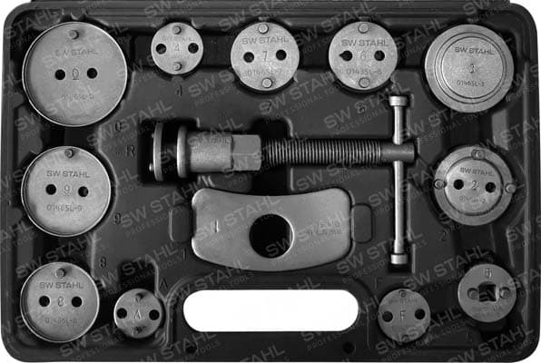 SW-Stahl Kit d'outils de rotation/de remise, piston d'étrier de frein 01435L