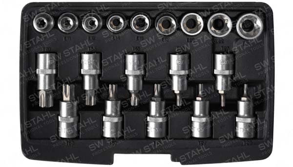 SW-Stahl Kit de clés à douille 04180L