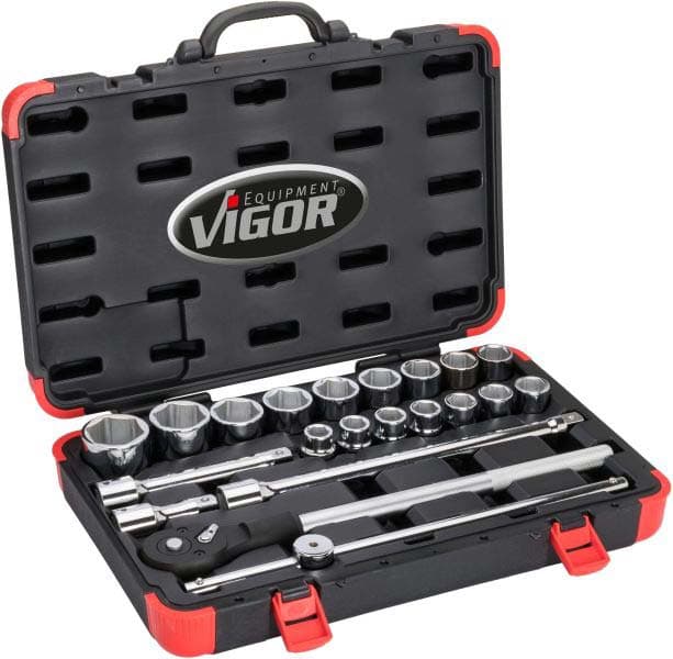 VIGOR Kit de clés à douille V2318N