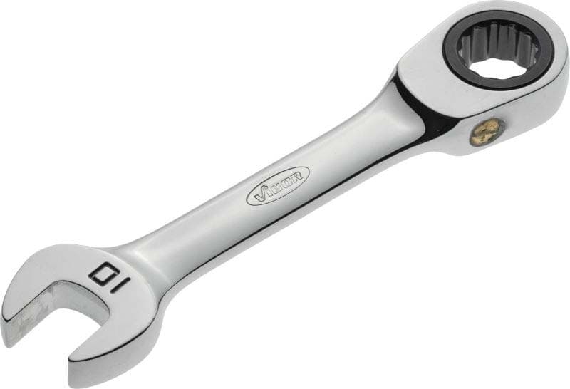 VIGOR Kit de clés à fourche et polygonale à cliquet V2824