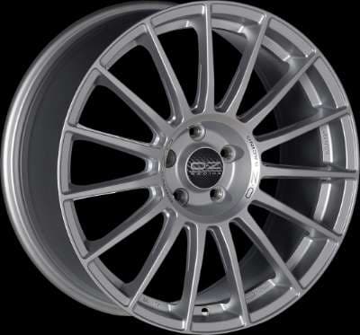Jante OZ SUPERTURISMO LM MATT RACE SILVER BLACK LETTERING 8.0x18 5x108 ET45