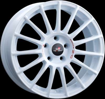 Jante OZ SUPERTURISMO TGR-WRT RACE WHITE + RED LETTERING 8.0x18 5x114 ET38