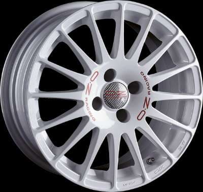 Jante OZ SUPERTURISMO WRC RACE WHITE RED LETTERING 6.5x15 5x100 ET35
