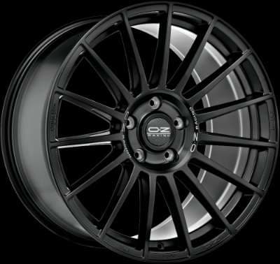 Jante OZ SUPERTURISMO LM MATT BLACK SILVER LETTERING 7.5x17 4x100 ET35