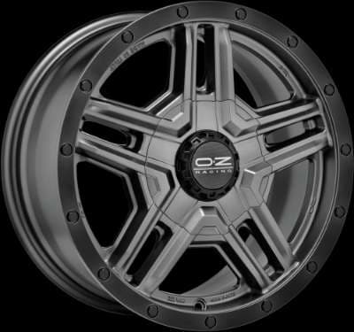 Jante OZ RALLY ADVENTURE MATT GRAPHITE BLACK LIP + RIVETS 8.0x17 6x130 ET45