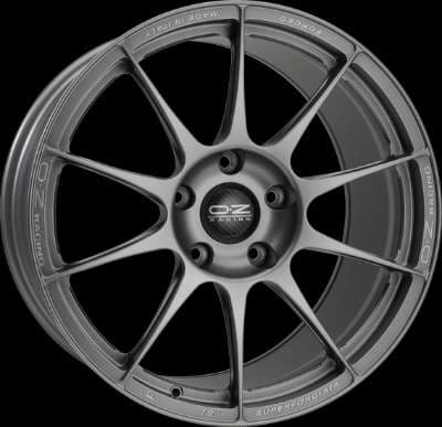 Jante OZ SUPERFORGIATA GRIGIO CORSA CON SCRITTE DI FRESATURA 8.5x19 5x112 ET40