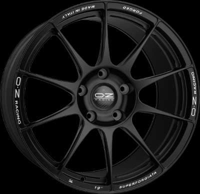 Jante OZ SUPERFORGIATA MATT BLACK CON SCRITTE DI FRESATURA 9.0x19 5x112 ET32